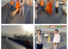 پاک سازی بلوار پیام توسط عوامل خدمات شهری شهرداری چهارباغ