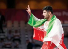 تجلیل از علیرضا کریمی قهرمان البرزی تیم ملی کشتی