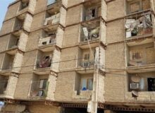 دستور قضایی برای تخلیه یک ساختمان هفت طبقه ناایمن در منطقه ۶ کرج