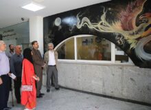 رونمایی از نقاشی دیواری با طرح سیمرغ در اداره کل فرهنگ و ارشاد اسلامی استان البرز