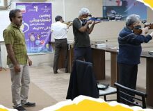 مسابقات تیراندازی با تفنگ بادی جشنواره ورزشی بازنشستگان استان البرز برگزار شد