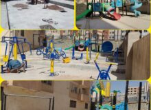 نصب ست ورزشی در یکی دیگر از مجتمع های مسکن مهر شهر جدید مهستان