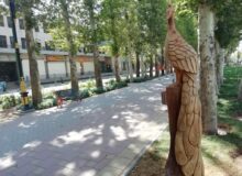 درختان کهنسال و خشکیده محمد شهر کرج اثر هنری می شوند