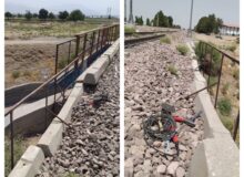 از ریزش سنگ از بالادست به پایین پل چهارباغ چلوگیری شد