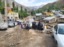 بازدید استاندار البرز از روستاهای سیل زده شهرستان طالقان