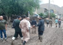جهادگران بسیجی سپاه ساوجبلاغ به کمک مردم سیل زده طالقان شتافتند