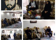 دیدار مسوولین شهرستان چهارباغ با مادر شهید کرمی