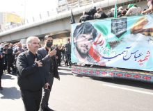 پیکر پاسدار مدافع حرم، شهید عباس آسمیه در کرج تشییع شد