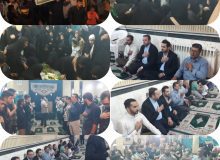 تشییع شهید گمنام عملیات کربلای ۵ در مسجد جامع ملک آباد شهرستان چهارباغ
