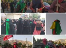 حرکت نمادین کاروان اسرا از کربلا به شام  در شهر گرمدره برگزار شد