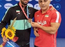 مدال برنز جهان برگردن کشتی‌گیر البرزی