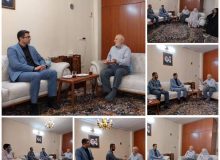 دیدار بخشدار مرکزی کرج با یکی از آزادگان سرافراز