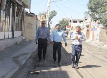 بازدید شهردار محمدشهر از روند پروژه های عمرانی