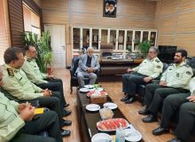 دیدار رئیس موسسه آموزش عالی علمی کاربردی فراجا با فرمانده انتظامی استان البرز