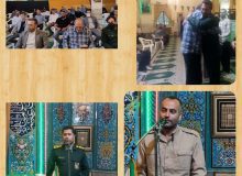 مراسم تودیع و معارفه فرمانده حوزه مقاومت بسیج ابوذر غفاری چهارباغ برگزار شد