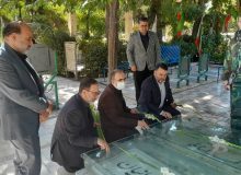 ادای احترام معاون وزیر صمت به شهدای استان البرز