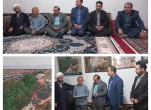 دیدار مسوولین شهرستان چهارباغ با خانواده شهید مدافع حرم علی حسنی