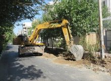 شروع عملیات عمرانی بلوار انوشیروان غربی