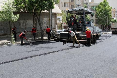 آسفالت معابر محله کلاک بالا بهسازی شد