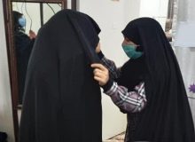 اهدای چادر رایگان به بانوان نظرآباد