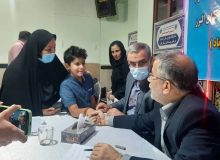 تکریم کودک هنرمند اخترآبادی از سوی استاندار البرز