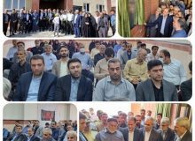 حضور شهردار و اعضای شورای اسلامی در آئین افتتاح مدرسه در روستای فشند