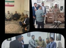 دیدار فرمانده حوزه مقاومت بسیج ابوذر غفاری چهارباغ با خانواده شهید حسنپور