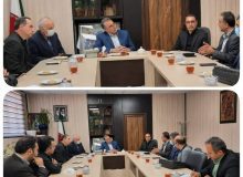 حضور م فرماندار و سرپرست شهرداری چهارباغ در جلسه ساماندهی بلوار پیام