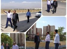 بازدید و حضور میدانی مهندس جعفری برای حل معضل خاموشی معابر شهرک ابریشم