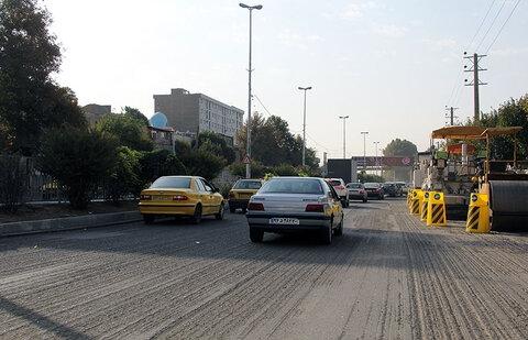 آغاز عملیات مکانیزه آسفالت میدان حافظ تا پل کلاک (خلج آباد)