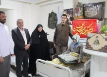 از خانواده شهید مدافع حرم علیرضا قبادی تجلیل شد