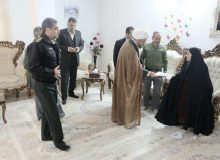 دیدار با خانواده های شهیدان والامقام”ابوالفضل سلمانی” و “منصورسلیم خانی” دراشتهارد