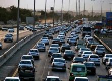 ترافیک سنگین صبحگاهی در آزادراه لغزنده کرج – قزوین