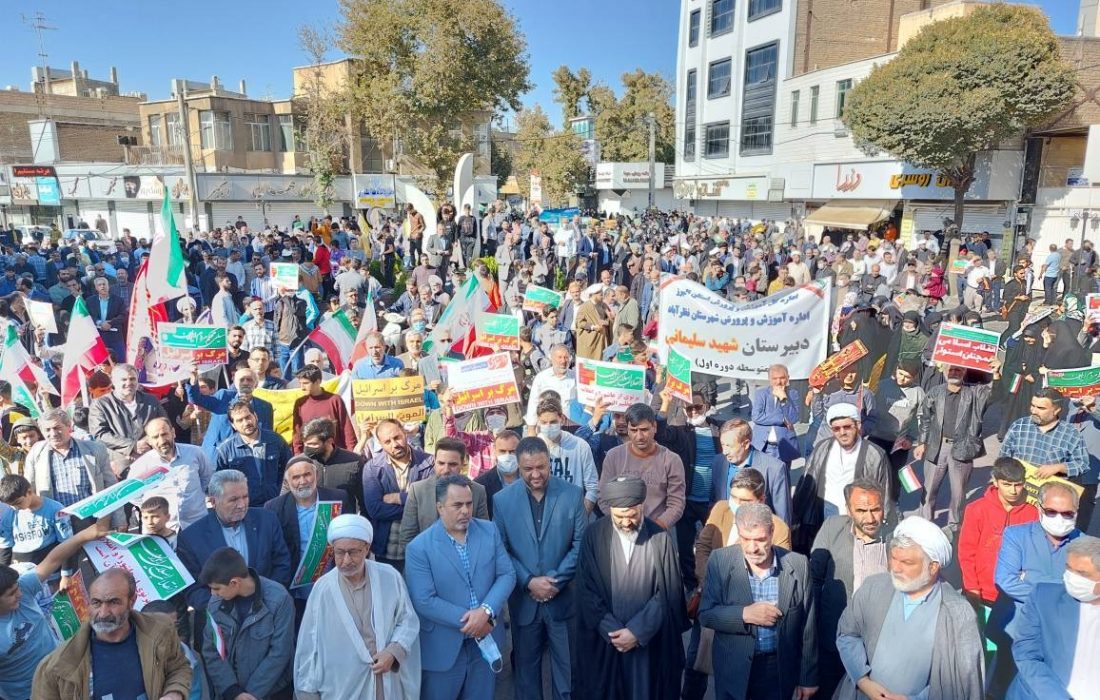 پیام تشکر فرماندار نظرآباد از درخشش حضور حماسی مردم در راهپیمایی ۱۳ آبان