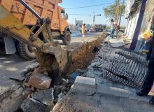 عملیات هدایت آب‌های سطحی خیابان «جوادآباد» آغاز شد