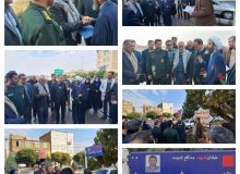 مراسم نامگذاری خیابان شهید مدافع امنیت سید روح الله عجمیان در شهر چهارباغ برگزار شد