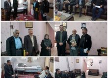 دیدار بخشدار مرکزی کرج با خانواده شهید «حسین ایزدبین» و جانباز سرافراز «احمد قاسمی»
