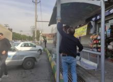 ایستگاه های اتوبوس منطقه ۲ رنگ‌آمیزی شد