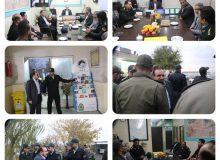 دیدار علی حدادی از کلانتری شهر گلسار و پاسگاه روستای هیو