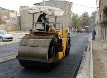 روکش آسفالت خیابان مطهری در بلوار ولیعصر
