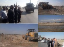 بازدید مدیر کل امور شهری استانداری البرز از روندعملیات جمع آوری نخاله های حریم شهر گلسار