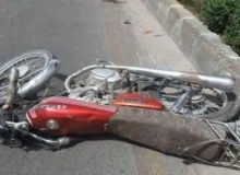 واژگونی موتورسیکلت جان راکبش را گرفت