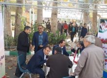 برگزاری میز خدمت اداره کل بنیاد شهید و امور ایثارگران استان البرز در مصلی نماز جمعه