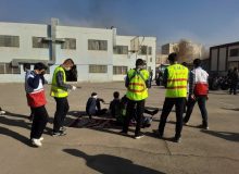 مانور زلزله و ایمنی در دبیرستان «رجایی» برگزار شد