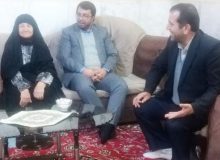 دیدار جمعی از مسئولین اشتهارد با مادر گرامی شهید والامقام «علی محمد گنجی»
