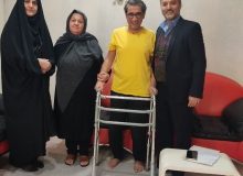 دیدار رئیس اداره بازرسی و ارزیابی عملکرد و رئیس اداره مددکاری با خانواده معظم شهید والامقام «خونیار علی پور»