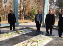 حضور سرپرست اداره کل میراث ‌فرهنگی، گردشگری و صنایع‌دستی البرز بر مزار شهدای گمنام پردیس