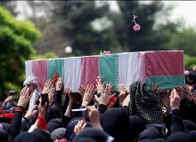 تشییع پیکر ۶ شهید گمنام دوران دفاع مقدس در کرج