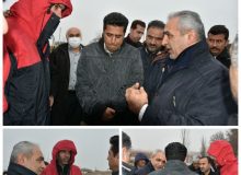 بازدید فرماندار شهرستان ساوجبلاغ از پروژه در حال ساخت پل روگذر راه آهن