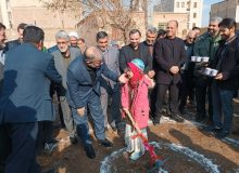مدرسه خیرساز حاج محمد علی حریریان محمدشهر کرج کلنگ زنی شد